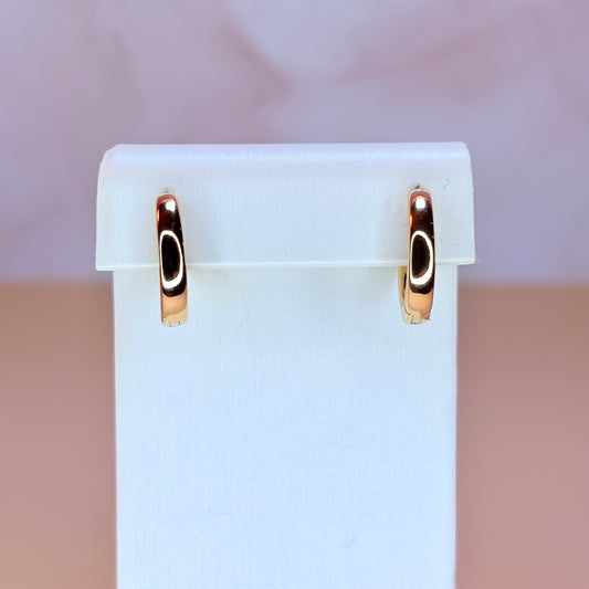 simple gold mini hoop earrings