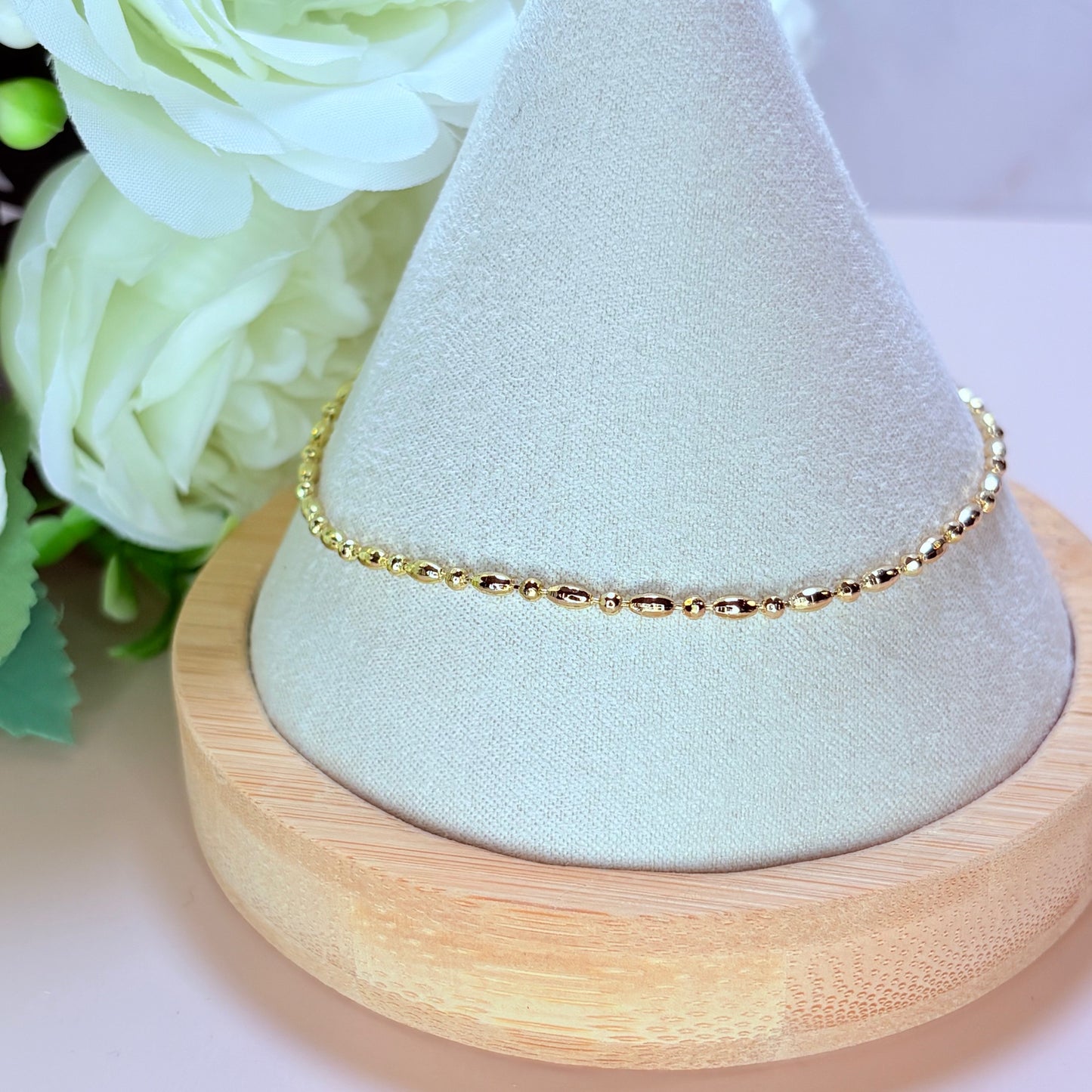 simply golden anklet