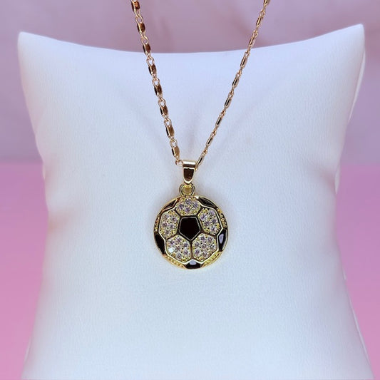 "gooooooal" soccer necklace