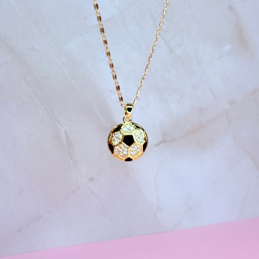 "gooooooal" soccer necklace