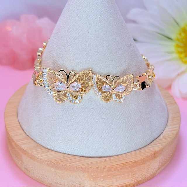 sparkly butterfly bracelet