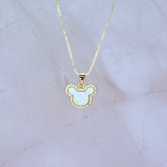 sparkle mouse necklace