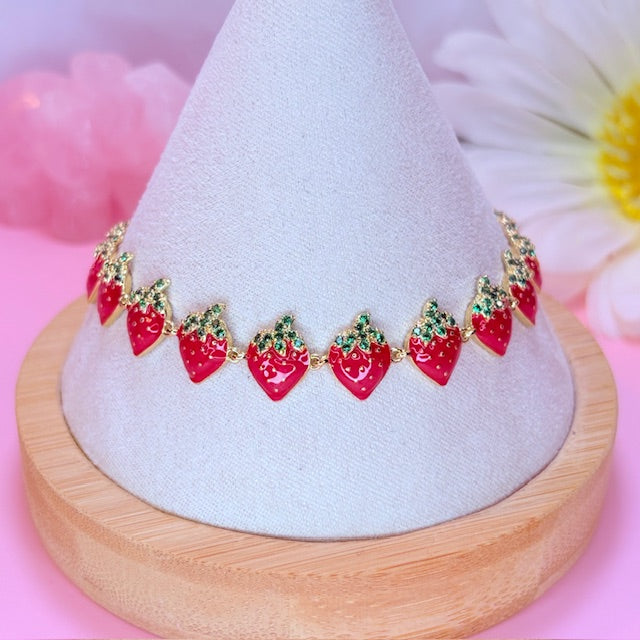 strawberry bracelet