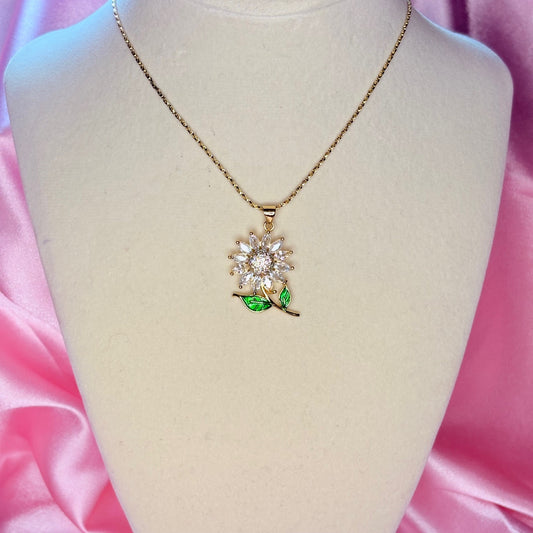 sunflower necklace