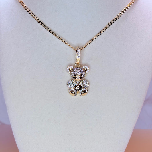 teddy sparkle necklace