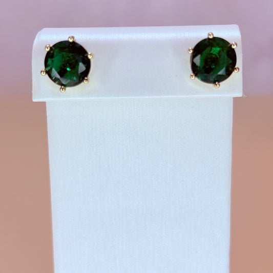 teo green stud earrings