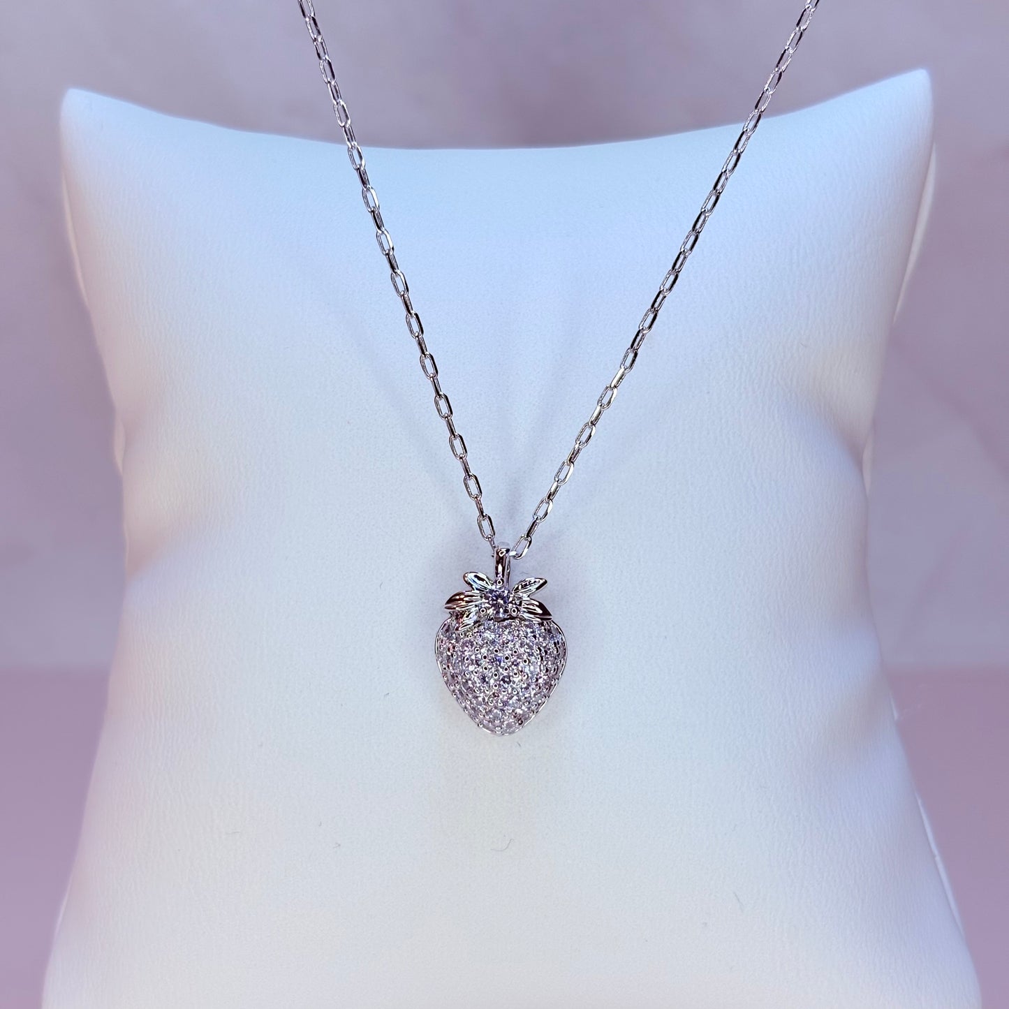 tini silver heart necklace