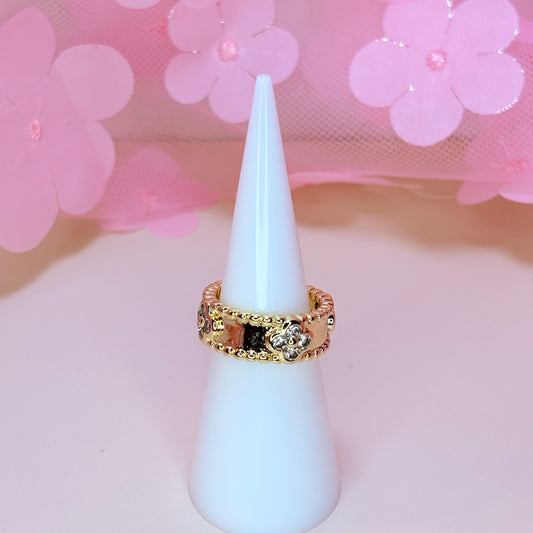 trebol luxe chunky ring