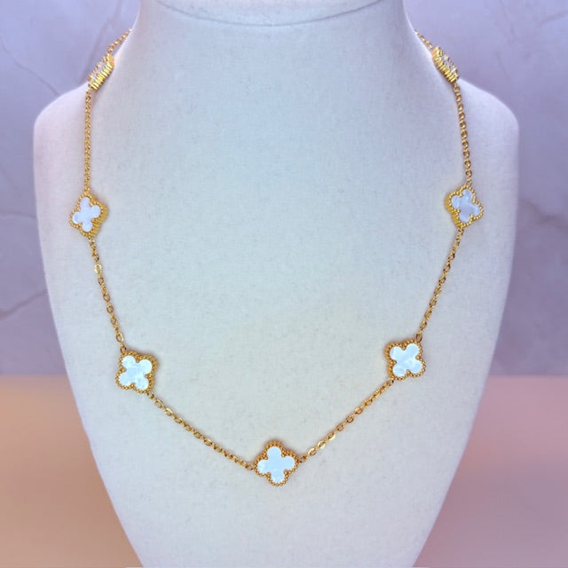 trebol necklace in acero inoxidable