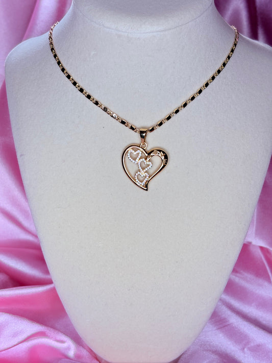 triple love necklace