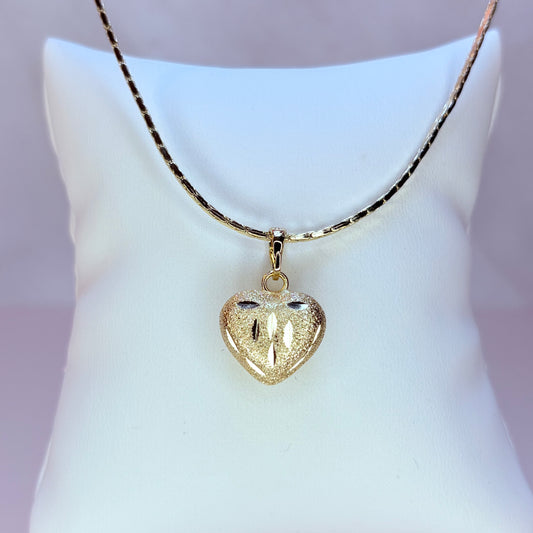 velvet heart necklace
