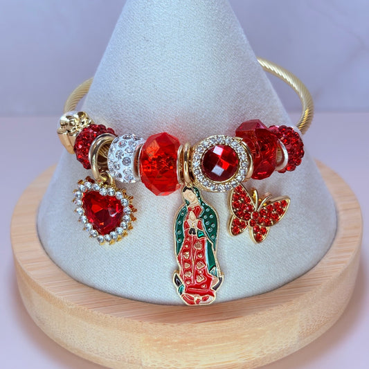 virgencita love charm bangle
