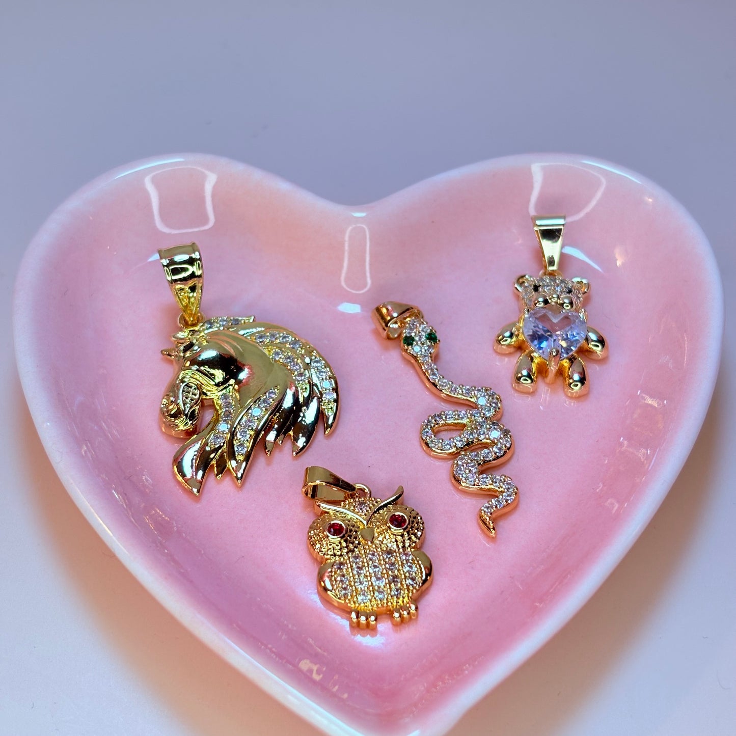 wild things bling pendant set