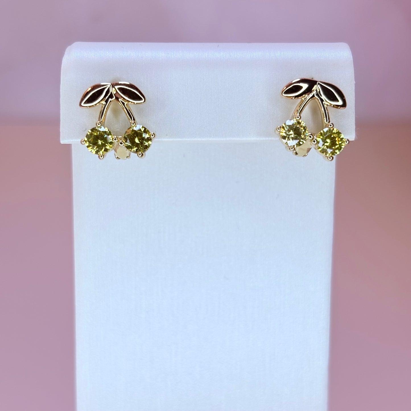 yellow cherry earrings