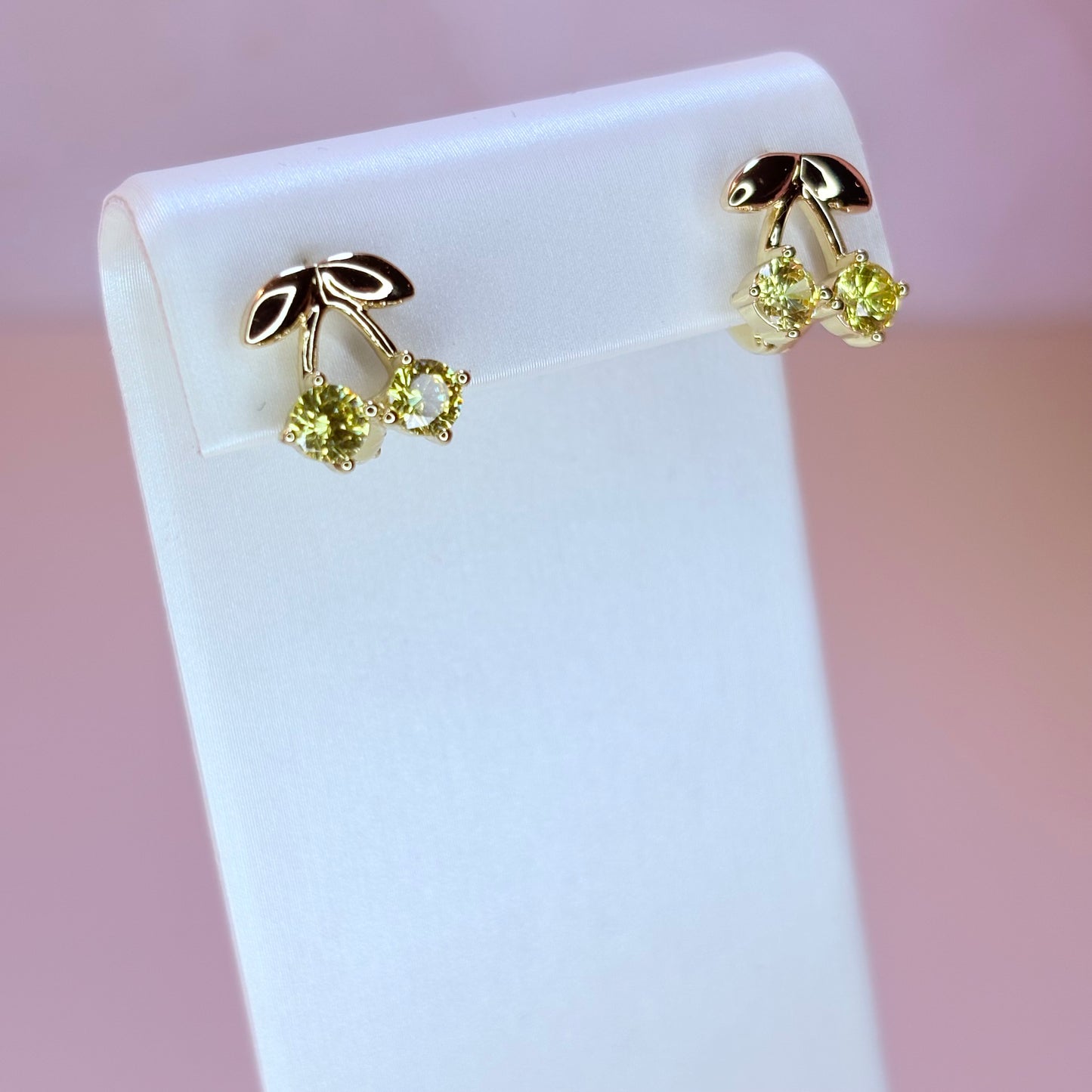 yellow cherry earrings