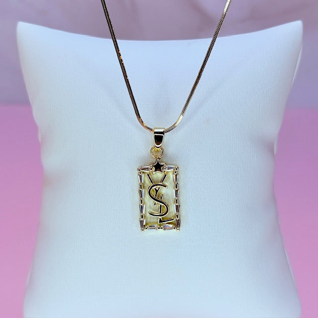"YSL" baddie necklace