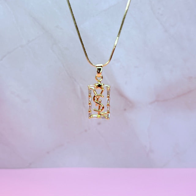 "YSL" baddie necklace